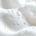Close up of foam bubbles.