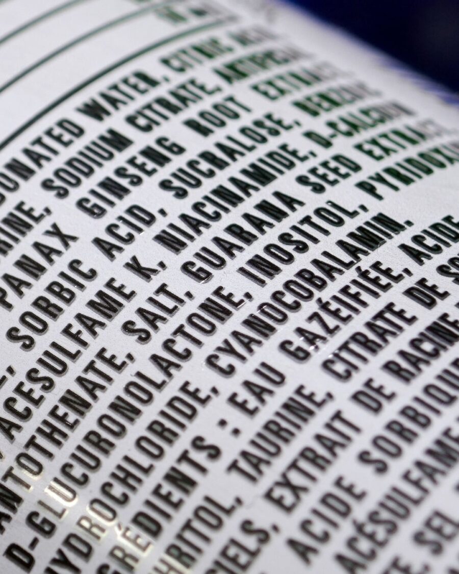 Ingredient list