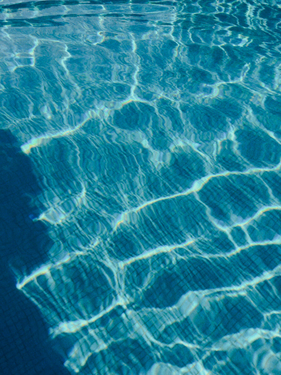 Close up picture of water from a pool.
