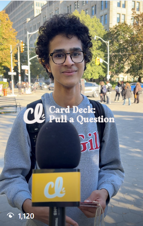 Man being interviewed by Curly Lifestyles