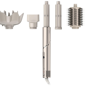 Shark FlexStyle Air Styling & Drying System, Powerful Hair Blow Dryer Multi-Styler Auto-Wrap Curlers, Curl-Defining Diffuser, Oval Brush & Concentrator Attachment, HD435C (Canadian Version), Stone