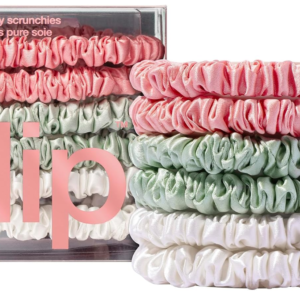 Slip Silk Hair Ties, Bellerose Skinny Scrunchies, Set of 6 | Anti-Damage