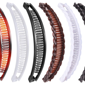 Banana Hair Clip - Designed specifically for women and girls: Suitable for long hair, thick curly hair styling Banana clip accessory styling (6 pieces)