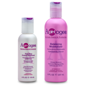Aphogee Serious Hair Care Double Bundle (Balancing Moisturizer 8oz and Two step Protein Treatment 4oz)