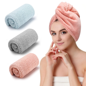 CZZXI 3 PCS Microfiber Hair Towel, Hair Wraps for Women Wet Hair